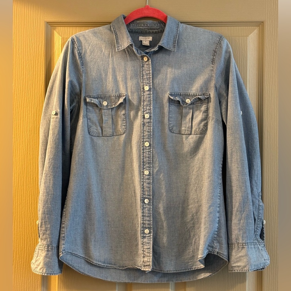 J. CREW Women’s Blue Denim Blouse